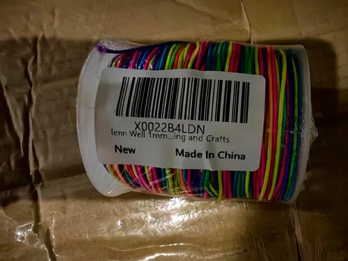 Vista 9 de Tenn Well - Cuerda elástica de 1 mm, 328 pies, arcoíris, cuerda elástica para pulseras, cordón de cuentas para pulseras, collares, fabricación