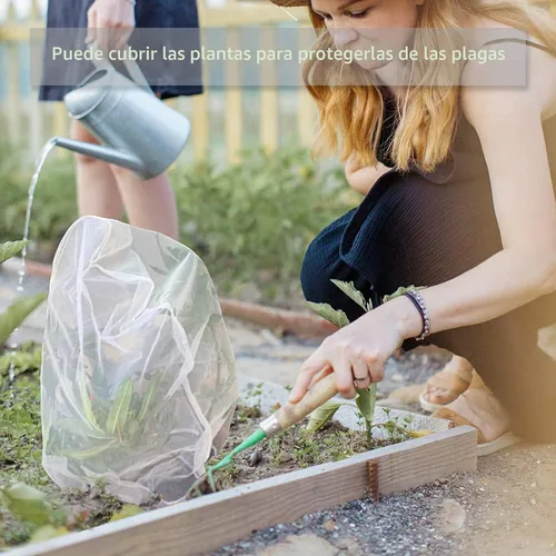 Vista 8 de Bolsa de filtro de pintura, colador de pintura de 5 galones con apertura superior elástica, bolsa de filtros de malla fina blanca para jardinería