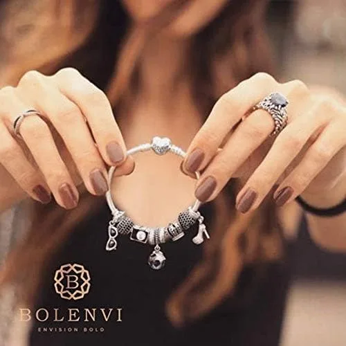 Vista 5 de BOLENVI Colgante de plata de ley 925 con colgante de loto rosa para yoga yogui budismo para pandora y pulseras o collares similares Plata esterlina
