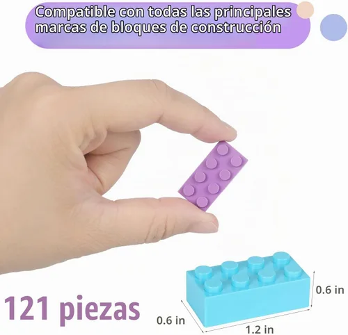 Vista 3 de Ladrillos de construcción compatibles con Lego Classic, (121)