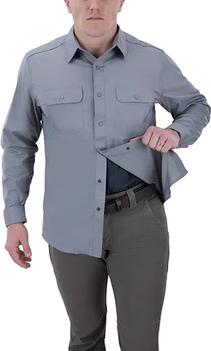 Vista 2 de Vertx mens Guardian Tactical Shirt, Undertow Blue Plaid, XX-Large