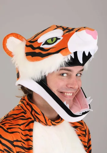 Vista 3 de Disfraz Tigre Jawesome para Adultos Multicolor