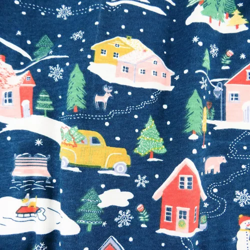 Vista 5 de HonestBaby unisex-baby Sleep and Play Footed Holiday Pajamas One-Piece Sleeper Zip-front Organic Cotton PJs Baby Boys, Girls, Unisex (LEGACY)