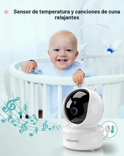Vista 6 de Kidsneed Monitor de bebé con 2 cámaras