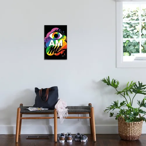 Vista 3 de Trends International Jason Naylor - Póster de pared en lienzo con diseño de ojo soy yo