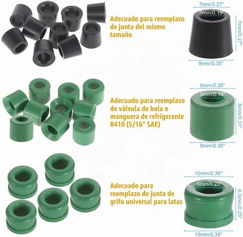 Vista 5 de Kit de núcleo de válvula de aire acondicionado, kit de herramientas