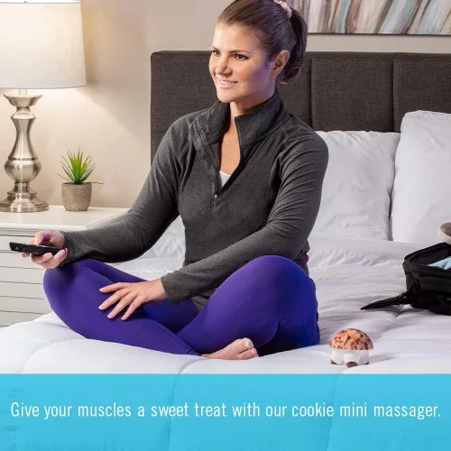Vista 7 de Homedics Sweet Treats - Mini masajeador de vibración con agarre cómodo, galleta