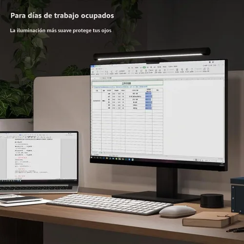 Vista 4 de Xiaomi Barra de luz para monitor de computadora Mi - Control inalámbrico, fácil instalación, iluminación adicional de la computadora sin ocupar