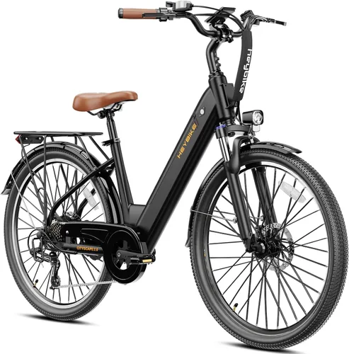 Vista 19 de Heybike Bicicleta eléctrica Cityscape 2.0 para adultos con motor de pico de 1200 W, batería extraíble de 468 Wh, bicicleta eléctrica de 50 millas