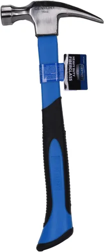 Vista 5 de Century Drill & Tool 72244 Martillo de Fibra de Vidrio, 16 onzas., Estilo de Garra: Rasgado Longitud total de 13 pulgadas, cortes de acero y fibra
