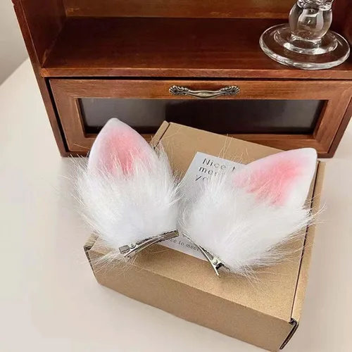 Vista 2 de Pinza para el pelo de la oreja de conejo de conejo para Pascua, Halloween, cosplay, accesorios para el cabello, TSFJ37