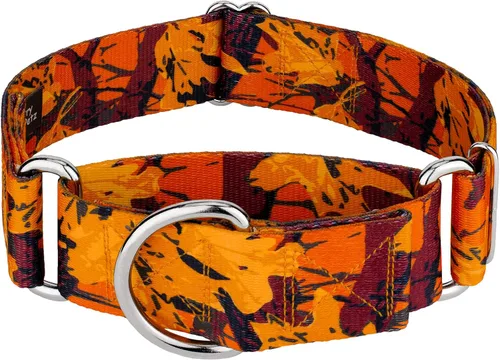 Vista 16 de Country Brook Petz - Collar para perro Martingala de camuflaje azul con 10 diseños resistentes (1 1/2 pulgadas, mediano)