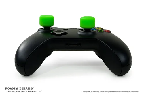 Vista 2 de AceShot Thumb Grips (8pc) for Xbox One (Series X, S) & Steamdeck by Foamy Lizard Sweat Free 100% Silicone Precision Raised Antislip Rubber Analog