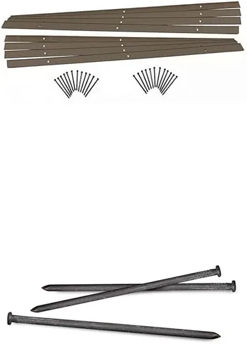 Vista 8 de EasyFlex Kit de proyecto de borde de paisaje de aluminio, 8 piezas de metal para bordes de jardín con púas, 48 pies, bronce (1806BZ-48C)