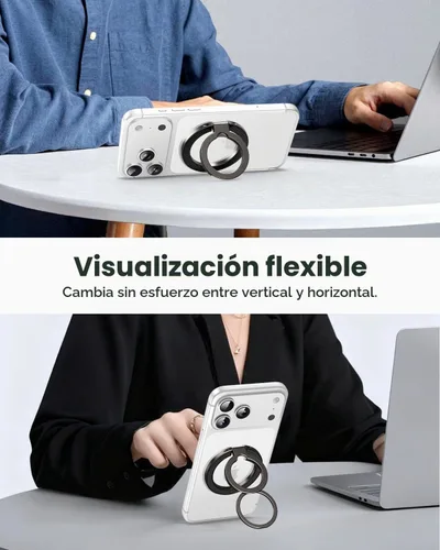 Vista 3 de UBeesize Soporte magnético para anillo de teléfono MagSafe, agarre
