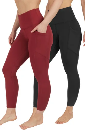 Vista 85 de 90 Degree By Reflex - Pantalones deportivos de yoga para mujer Power Flex