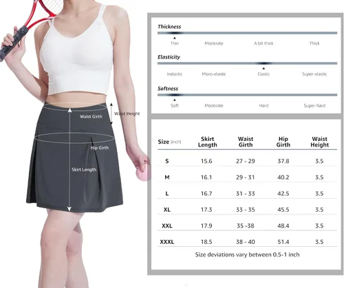 Vista 7 de CAMEL CROWN Falda pantalón de golf con pantalones cortos para mujer