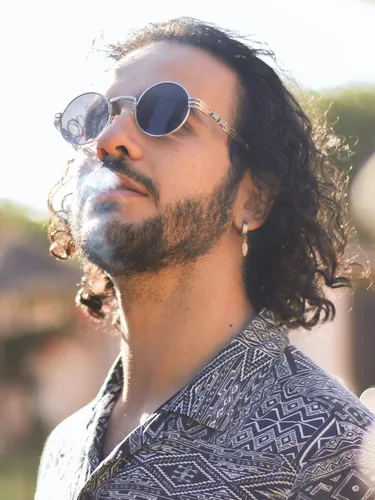 Vista 2 de AIEYEZO Gafas de sol redondas steampunk Circle Lennon Hippie marco de metal lente de bloqueo UV 100