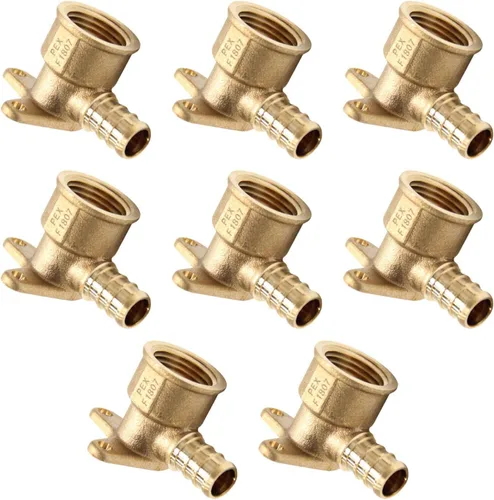 Vista 11 de EFIELD Barb Pex - Juego de 10 accesorios de crimpado hembra NPT de 3/4 pulgadas x 1/2 pulgadas, ASTM F1807, (PEX1807165)