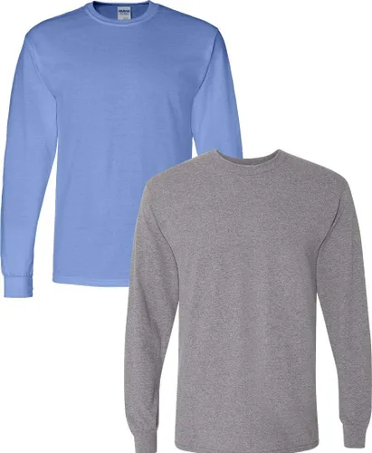 Vista 27 de Gildan - Camiseta DryBlend de manga larga para adulto, estilo G8400, paquete de 2