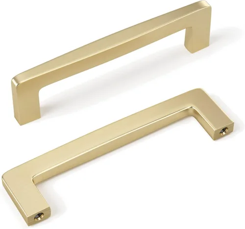 Vista 9 de goldenwarm Paquete de 10 tiradores de gabinete de 5 pulgadas, oro cepillado, juego de accesorios de cocina de aleación de zinc para gabinetes