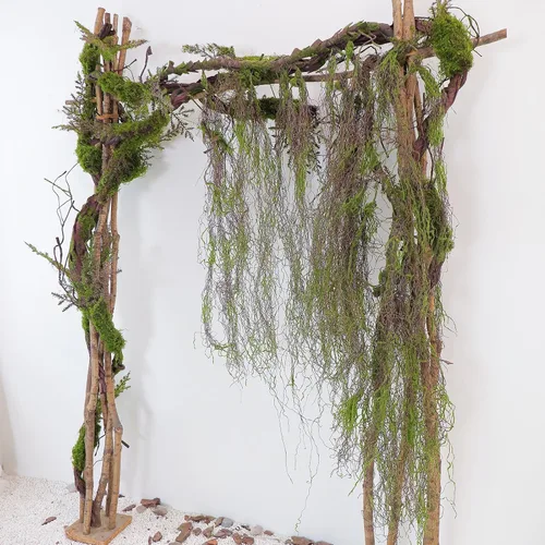 Vista 4 de Tronco de árbol falso grande flexible de 78 pulgadas para colgar