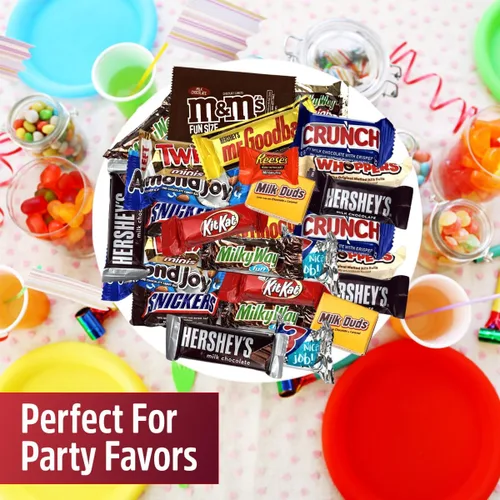 Vista 5 de Paquete variado de dulces de chocolate, dulces de chocolate a granel para fiestas, paquete variado de dulces de chocolate surtidos de 5 libras