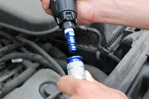 Vista 3 de Milton Kit acoplador y enchufe - (T-Estilo, Azul) - 1/4" NPT, (14-Piezas) - S-314TKIT
