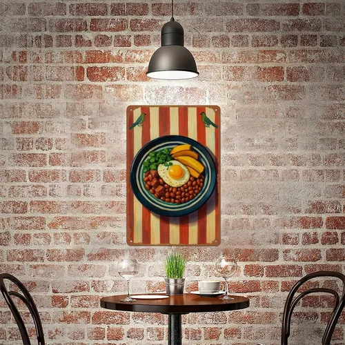 Vista 6 de Bandeja Paisa - Cartel de metal para decoración de pared de cocina, cocina, cocina, cocina, cocina, cocina, cocina, cocina, restaurante, bares