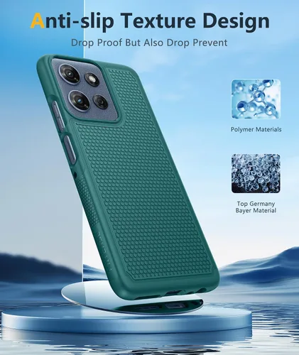 Vista 241 de FNTCASE Funda para iPhone 17 Pro: Fundas delgadas translúcidas de color azul claro compatibles con MagSafe, protección completa de la cámara