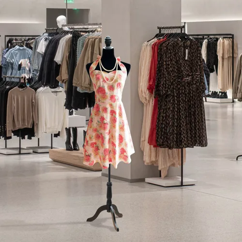 Vista 2 de Cuerpo de maniquí, forma de vestido femenino, cuerpo de maniquí, torso de 60 a 67 pulgadas de altura ajustable, cuerpo de mujer, exhibición de ropa