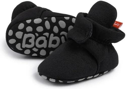 Vista 153 de Sawimlgy - Botines de algodón antideslizantes para recién nacido, con agarre, para cuna o para el invierno