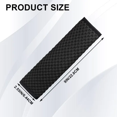 Vista 2 de 2 fundas para cinturón de seguridad de automóvil, almohadillas suaves para cinturón de seguridad, fundas para el cuello, protector de correa