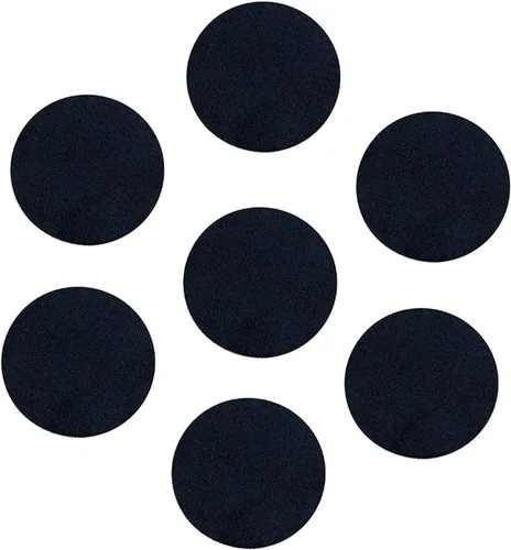 Vista 18 de tBesme Círculos de fieltro adhesivos negros; círculos adhesivos de fieltro negro para bricolaje y costura artesanal, 1 pulgada, paquete de 100