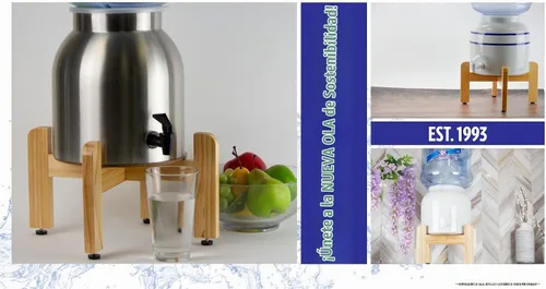 Vista 5 de New Wave Enviro Soporte de mostrador dispensador de agua, unidad única (contrasoporte)