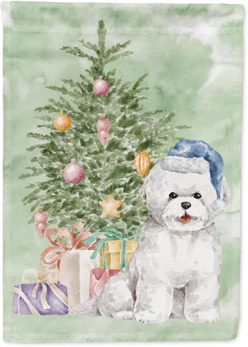 Vista 88 de Caroline's Treasures CK8213GF Bulldog Inglés #2 Regalos de Navidad y árbol de jardín Bandera de buzón Bandera decorativa para patio exterior, patio