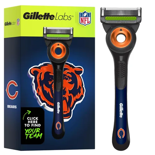 Vista 14 de Gillette Labs Special NFL 49ers Edition Shaving Razor for Men - 1 Handle, 1 Razor Blade Refill, Perfect for Game Day Grooming, GilletteLabs with