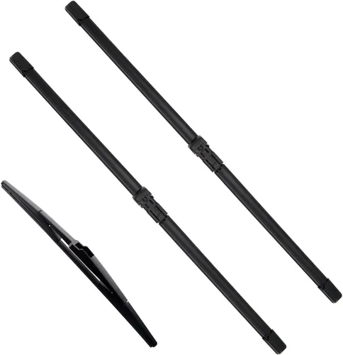 Vista 14 de JustCar - 3 limpiaparabrisas para Jeep Wangler 2007-2017 y Jeep Wrangler JK 2008-2018, repuesto de equipo original - 15, 15 y 12E pulgadas - juego