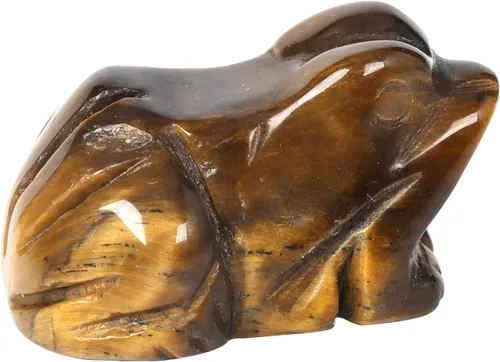 Vista 14 de Figura de cristal de rana con piedras preciosas de obsidiana negra, pequeña tallada a mano, estatua de cristal curativo, escultura de animales