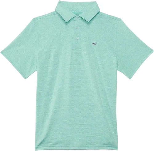 Vista 12 de vineyard vines Polo St. Jean Stripe Sankaty para niño (bebé/niños pequeños/niños grandes)