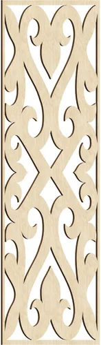 Vista 51 de Keene Paneles de pared decorativos de madera con calado, 9 3/8 pulgadas de ancho x 24 3/8 pulgadas de alto x 1/4 de alto, abedul Birch