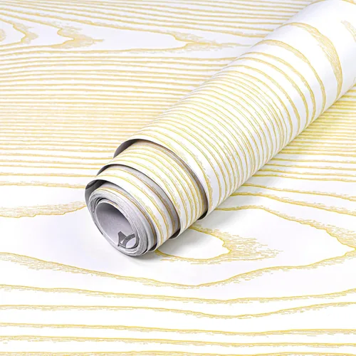 Vista 23 de Yun-aeon Papel de Contacto de Madera Natural Gris Madera Papel Tapiz Despegar y Pegar 17.3" x 80" Autoadhesivo Removible Vintage Imitación Madera