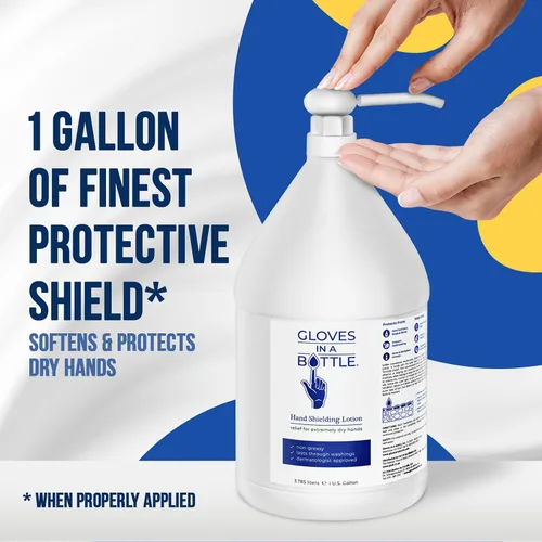 Vista 3 de Gloves in a Bottle Loción protectora para piel seca con picazón, (1 galón)