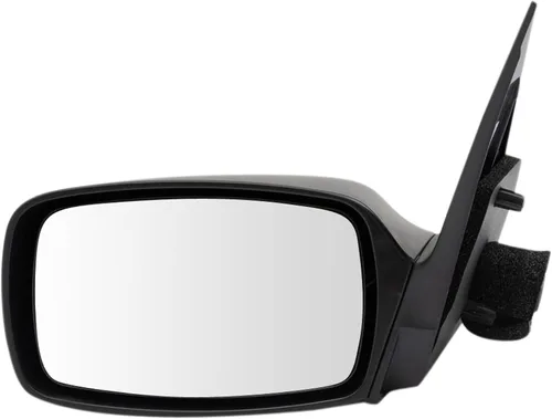 Vista 161 de TRQ Espejo plegable con calefacción eléctrica del lado del conductor con indicador de punto ciego pintura a juego negro liso compatible con Kia