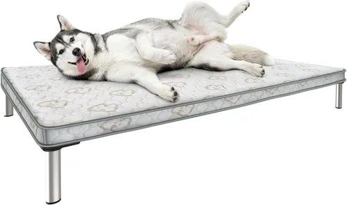 Vista 12 de FXW TitanNest Cama Elevada para Perros a Prueba de Masticación, Catre Elevado para Uso Interior/Exterior/Camping, Cama Refrescante para Mascotas
