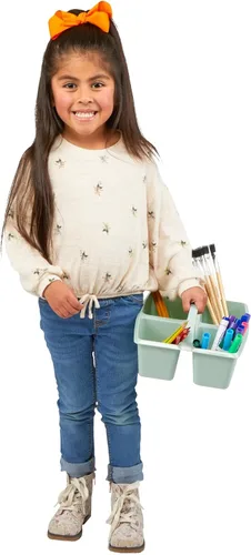 Vista 8 de Cosas realmente buenas Organizadores de 4 compartimentos - Boho, pack de 6 - Organización para el aula