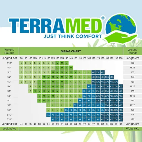 Vista 6 de Terramed - Leggings de compresión de maternidad sobre el vientre para mujer, 20-30 mmHg