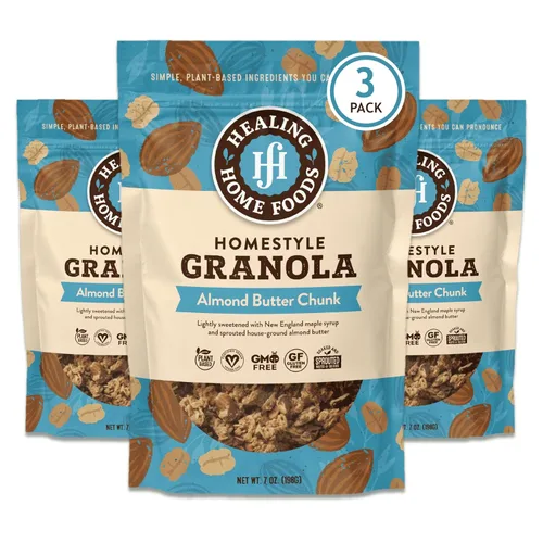 Vista 12 de Granola de trozos de mantequilla de almendras con azúcar reducida