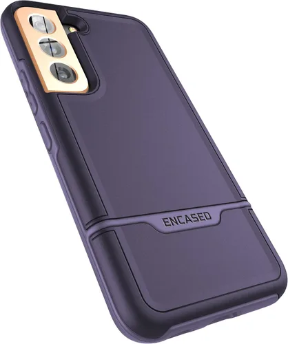 Vista 9 de ENCASED Rebel Series - Funda protectora resistente para Samsung Galaxy S22, color negro