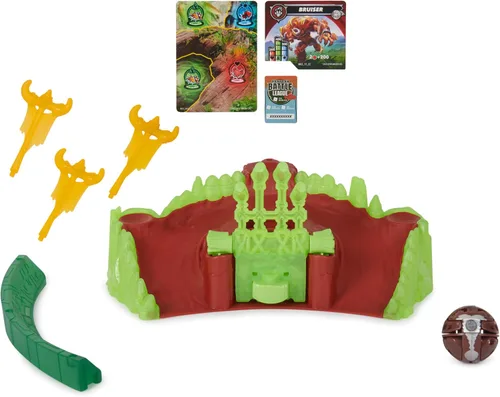Vista 4 de Bakugan Set de entrenamiento con Bruiser, temática de clan mamífero, figura de acción personalizable, tarjetas intercambiables y juego de juego